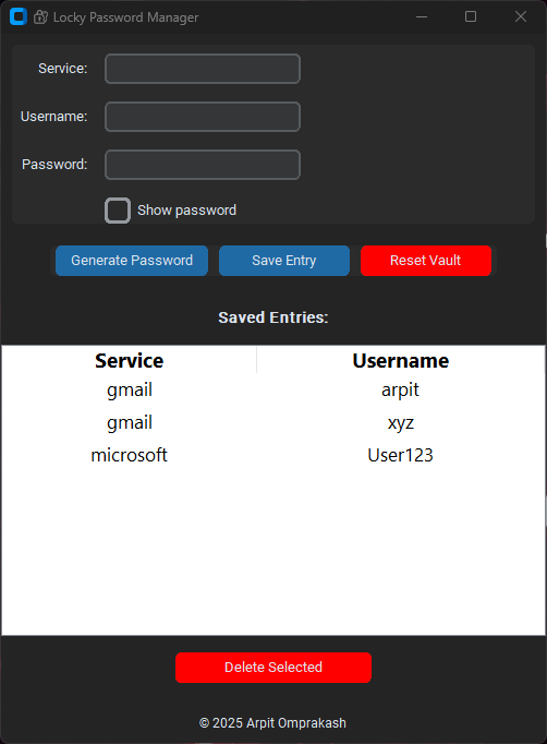 Add New Entry