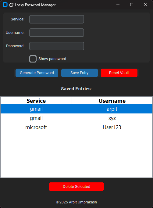 Add New Entry